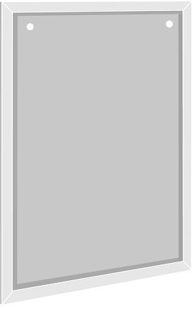 DIN A3 L Halter mit 2 L&ouml;cher, Hochformat, Wandmontage, 426 x 303 mm